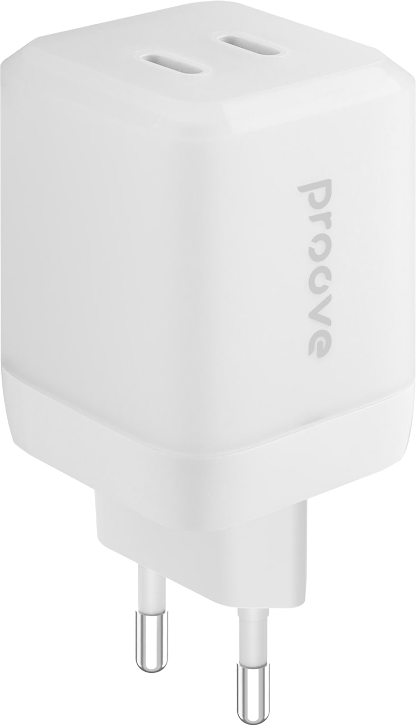 Мережевий зарядний пристрій Proove Pure GaN Max 67W (Type-C + Type-C) White (WCPU67022202)